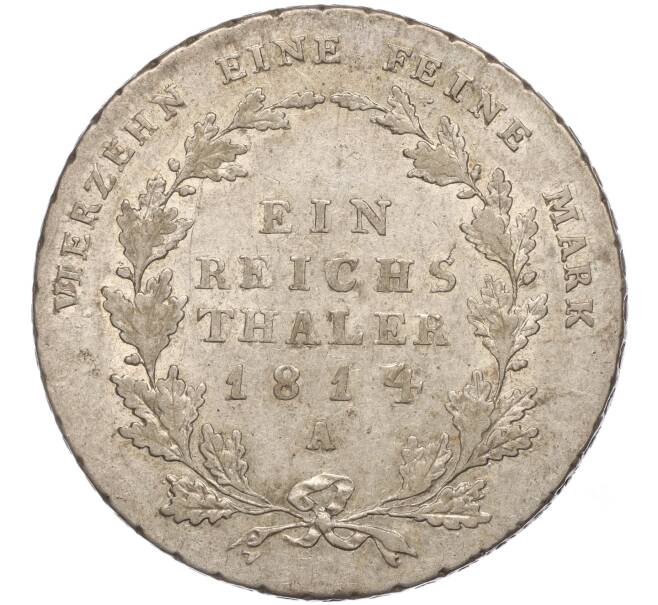 Монета 1 рейхсталер 1814 года А Пруссия (Артикул: K11-93773) — Фото №1