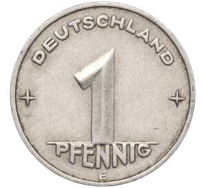 1 пфенниг 1952 года Е Восточная Германия (ГДР)