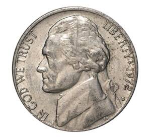 5 центов 1972 года D — Фото №1