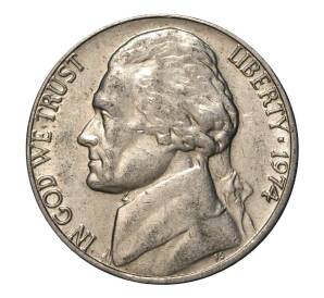 5 центов 1974 года — Фото №1