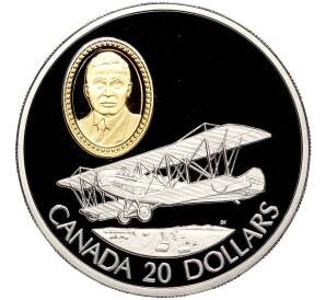 20 долларов 1992 года Канада «Канадская авиация — De Havilland DH.60 Moth» — Фото №1