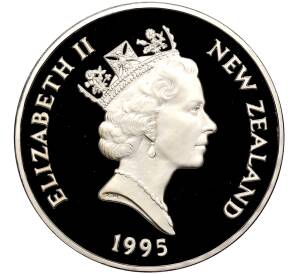 5 долларов 1995 года Новая Зеландия «Джеймс Кларк Росс» — Фото №2