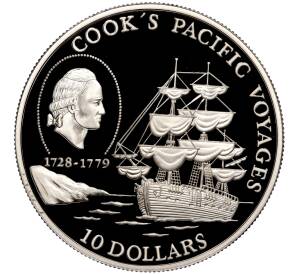 10 долларов 1997 года Ниуэ «Тихоокеанское путешествие Кука» — Фото №1