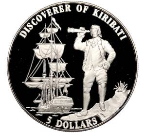 5 долларов 1996 года Кирибати «Первооткрыватель Кирибати»