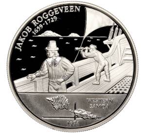 10 долларов 1994 года Западное Самоа «335 лет со дня рождения Якоба Роггевена» — Фото №1