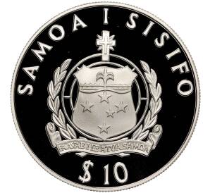 10 долларов 1994 года Западное Самоа «335 лет со дня рождения Якоба Роггевена» — Фото №2