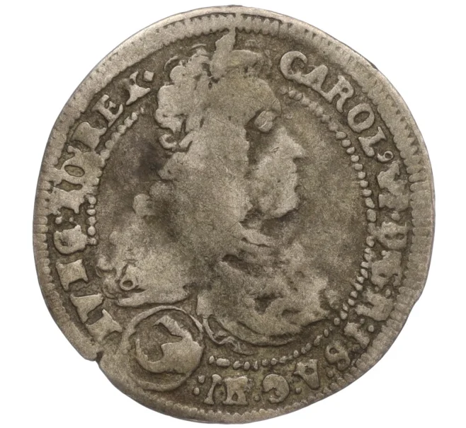 Монета 3 крейцера 1721 года Австрия (Артикул K1-4720)