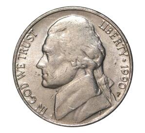 5 центов 1990 года P — Фото №1