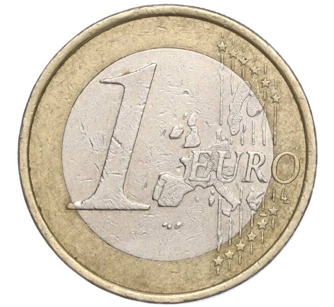 Монета 1 евро 2002 года J Германия (Артикул: K11-94321) — Фото №2