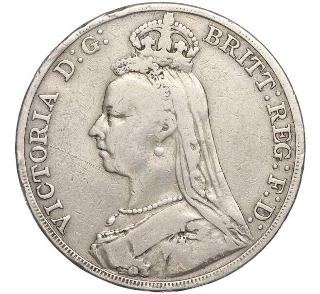 Монета 1 крона 1891 года Великобритания (Артикул: K3-0156) — Фото №2
