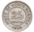 Монета 25 центов 1929 года Британское Северное Борнео (Артикул: K3-0174) — Фото №1