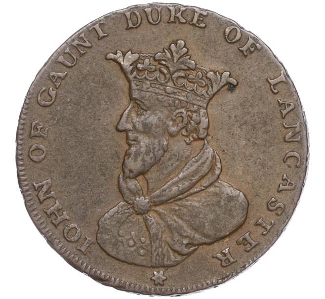 Монета Токен 1/2 пенни 1794 года Великобритания (Ланкастер — Джон Гонт) (Артикул: K3-0175) — Фото №1