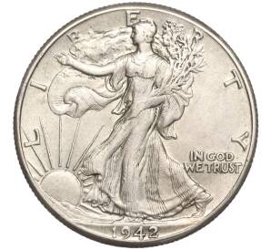 1/2 доллара (50 центов) 1942 года США — Фото №1
