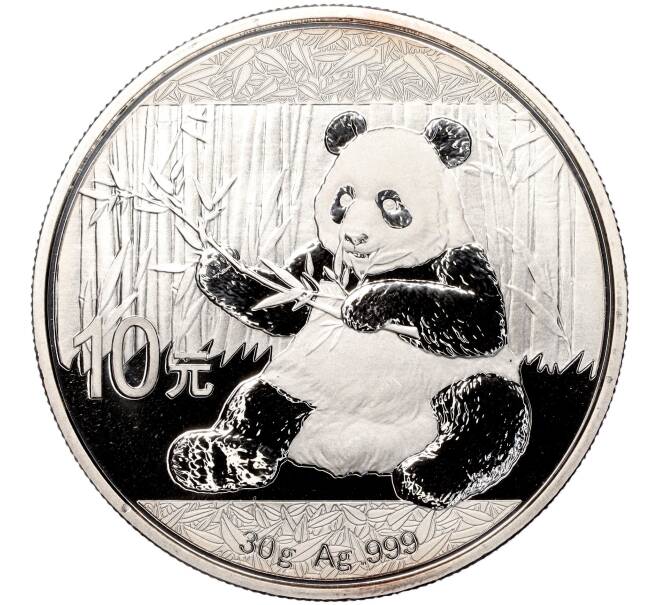 Монета 10 юаней 2017 года Китай «Панда» (Артикул K11-94550)
