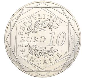 10 евро 2016 года Франция «Маленький принц — Площадь Тертр в Париже» — Фото №2