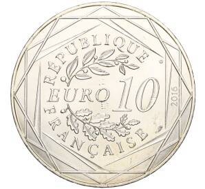 10 евро 2016 года Франция «Маленький принц — Воздушный змей» — Фото №2