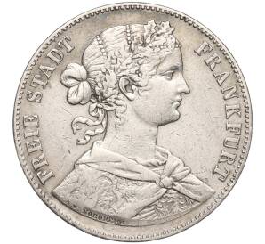 1 союзный талер 1860 года Фарнкфурт — Фото №1