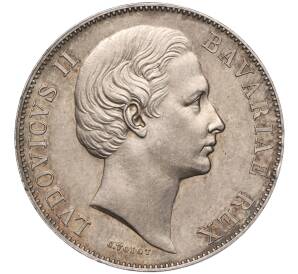 1 талер 1866 года Бавария — Фото №2
