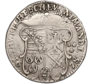 2/3 талера 1678 года Саксен-Лауэнбург