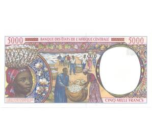 5000 франков 2000 года Центрально-Африканский валютный союз — литера C (Конго)
