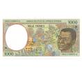 Банкнота 1000 франков 2000 года Центрально-Африканский валютный союз — литера N (Экваториальная Гвинея) (Артикул B2-10518)