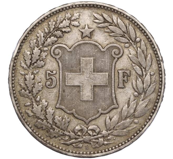 Монета 5 франков 1892 года Швейцария (Артикул: M2-65117) — Фото №2