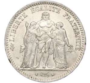 5 франков 1875 года А Франция