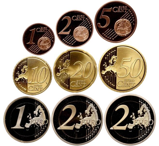 Годовой набор монет евро 2015 года Ирландия (Proof) (Артикул M3-1149)