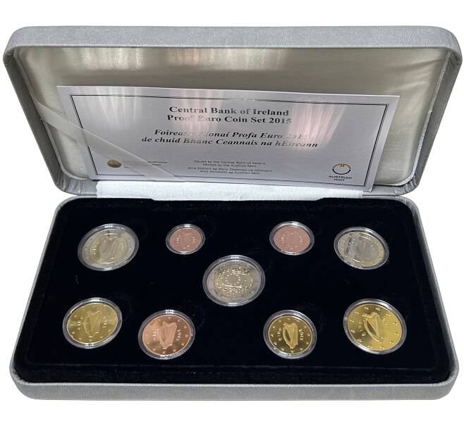 Годовой набор монет евро 2015 года Ирландия (Proof) (Артикул M3-1149)