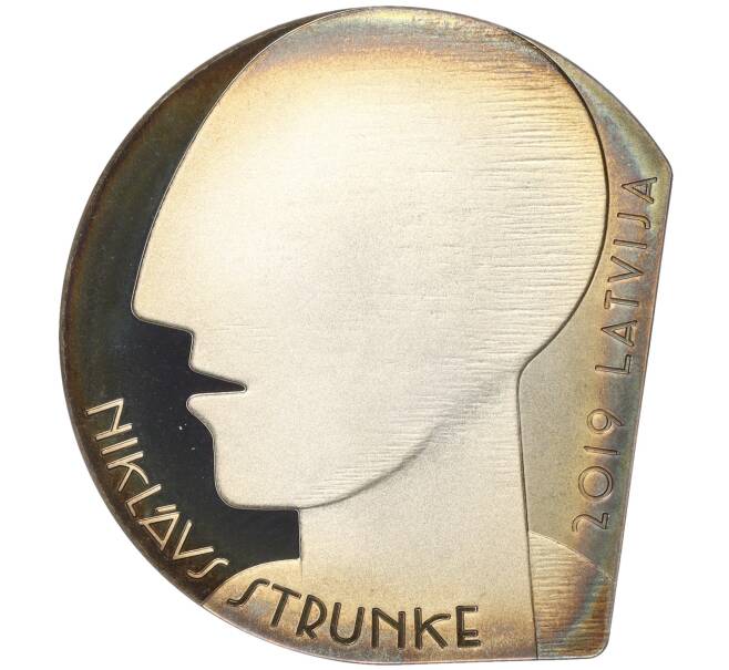 Монета 5 евро 2019 года Литвия «Никлав Струнке — Человек входит в комнату» (Артикул M2-65359)