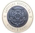 Монета 1 лат 2004 года Латвия «Монета времени — Календарь» (Артикул M2-65365)