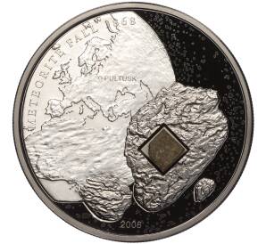 5 долларов 2008 года Острова Кука «140 лет Пултускому метеориту» — Фото №1