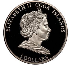 5 долларов 2008 года Острова Кука «140 лет Пултускому метеориту» — Фото №2