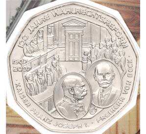 5 евро 2007 года Австрия «100 лет Всеобщему избирательному праву» — Фото №1