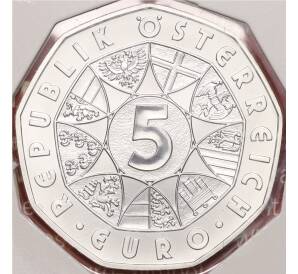 5 евро 2007 года Австрия «100 лет Всеобщему избирательному праву» — Фото №2