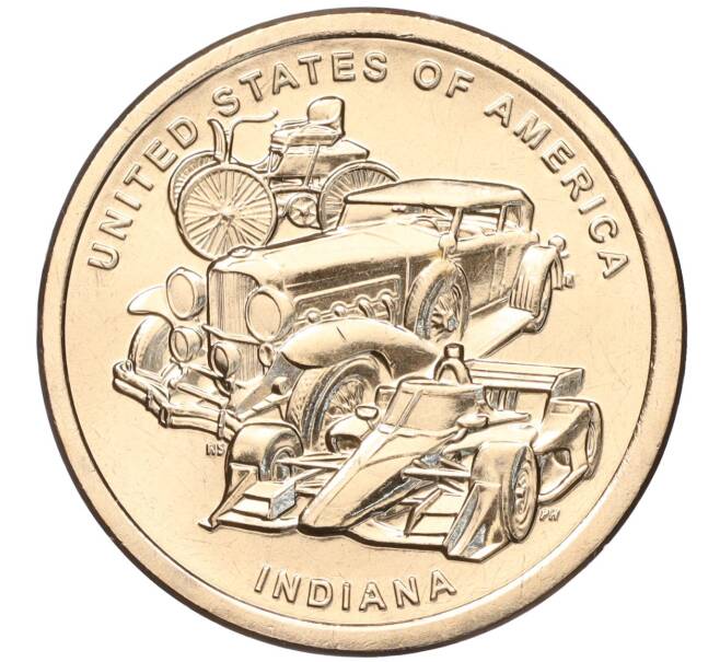 Монета 1 доллар 2023 года D США «Американские инновации — Автомобильная промышленность» (Артикул M2-65379)