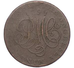 Токен 1/2 пенни 1791 года Великобритания (Остров Англси — компания Parys Mines Co)