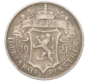 4.5 пиастров 1921 года Британский Кипр — Фото №1