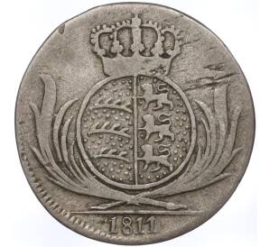 6 крейцеров 1811 года Вюртемберг — Фото №1