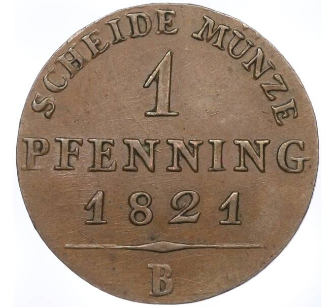 Монета 1 пфенниг 1821 года В Пруссия (Артикул: K11-95068) — Фото №1