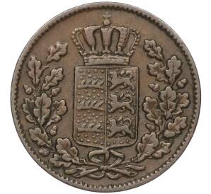 1/2 крейцера 1856 года Вюртемберг — Фото №2