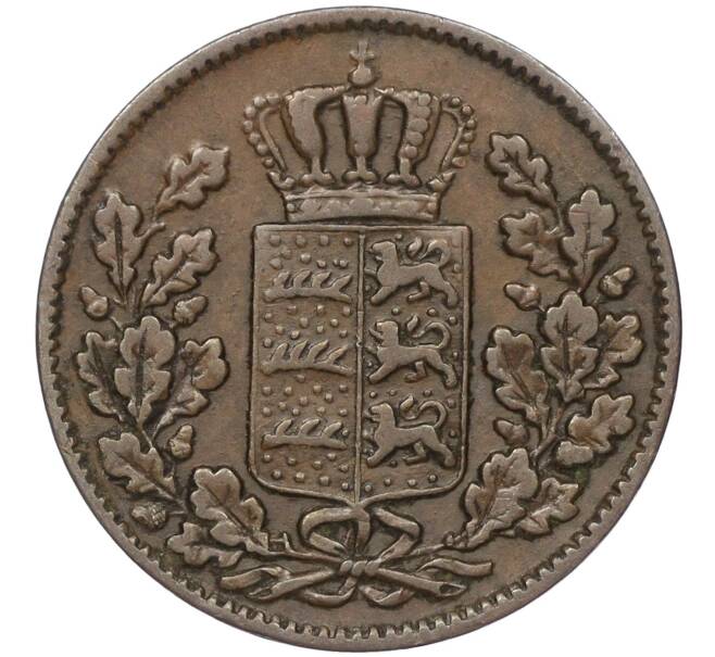 Монета 1/2 крейцера 1856 года Вюртемберг (Артикул: K11-95069) — Фото №2