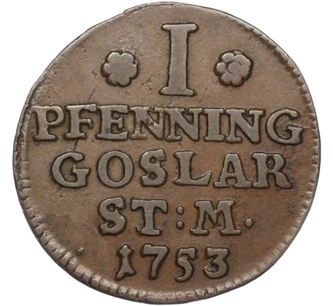 Монета 1 пфенниг 1753 года Гослар (Артикул: K11-95074) — Фото №2