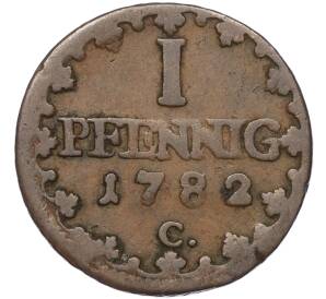 1 пфенниг 1782 года Саксония — Фото №1