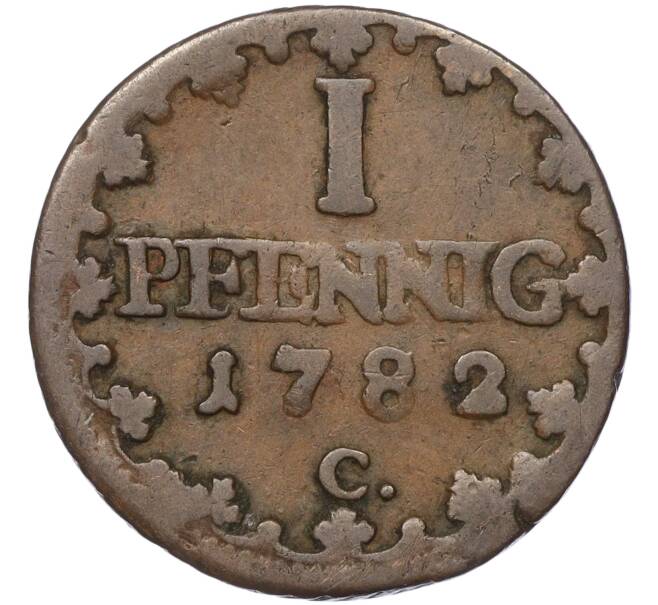 Монета 1 пфенниг 1782 года Саксония (Артикул: K11-95080) — Фото №1