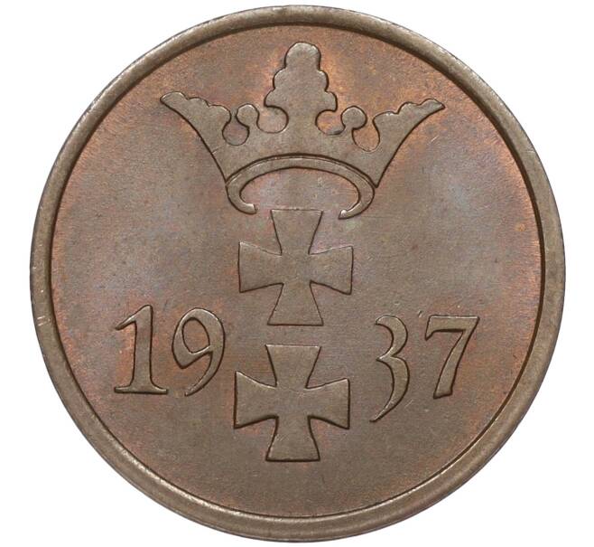 Монета 1 пфенниг 1937 года Данциг (Артикул: K11-95082) — Фото №1