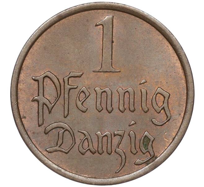 Монета 1 пфенниг 1937 года Данциг (Артикул: K11-95082) — Фото №2