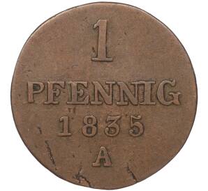 1 пфенниг 1835 года Ганновер — Фото №1