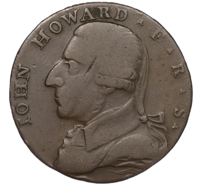 Монета Токен 1/2 пенни 1792 года Великобритания (Бирмингем) (Артикул K11-95100)
