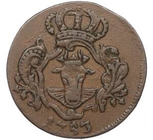 3 пфеннига 1753 года Мекленбург-Стрелиц — Фото №1